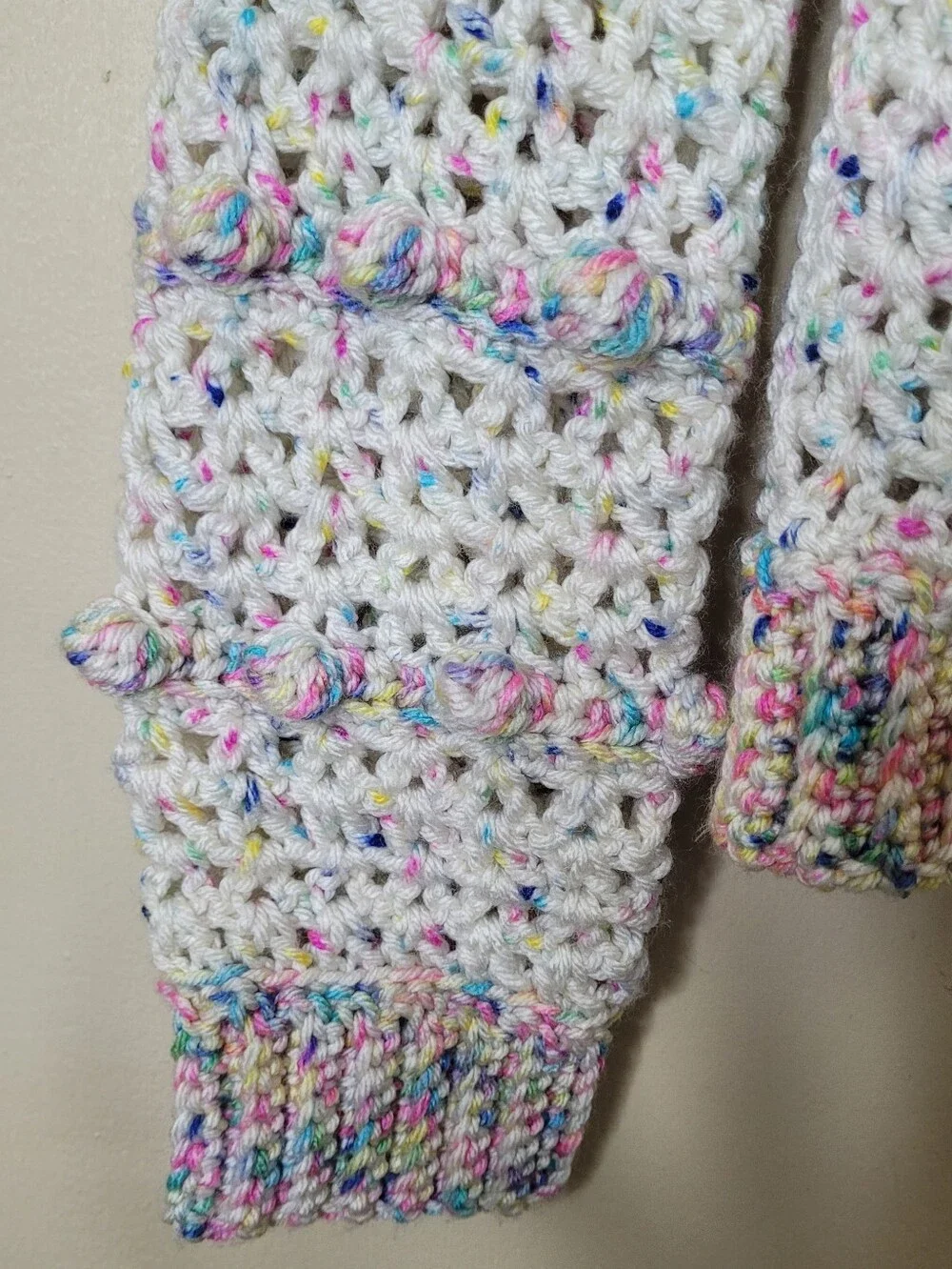 Girls Handmade Crochet Cardigan Sweater